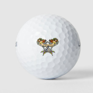 Bound Mermaids - Nautical Design for Ocean Lovers Golf Balls