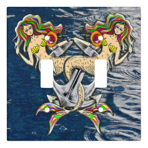Bound Mermaids - Nautical Design for Ocean Lovers Light Switch Cover