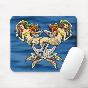 Bound Mermaids - Nautical Design for Ocean Lovers Mouse Pad