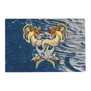 Bound Mermaids - Nautical Design for Ocean Lovers Placemat