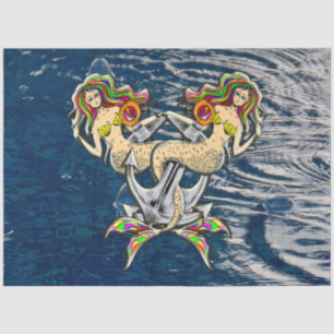 Bound Mermaids - Nautical Design for Ocean Lovers Tissue Paper