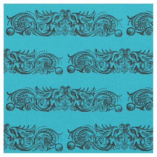 Bound Monsters (Black) Fabric