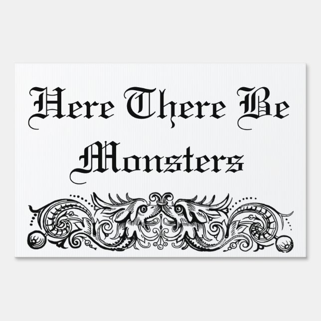 Bound Monsters Yard Sign (Back)