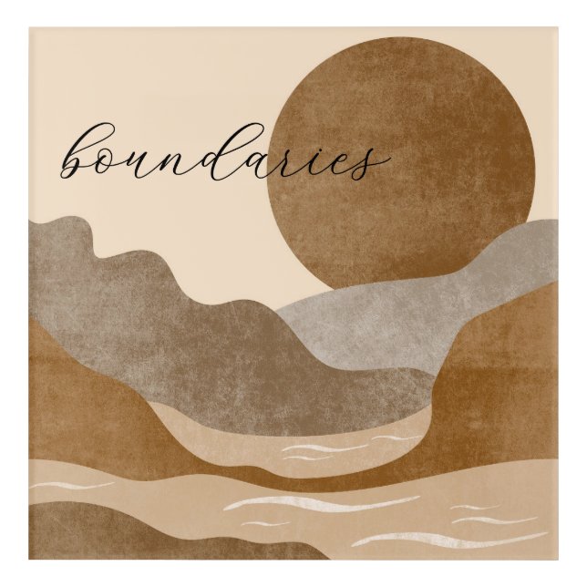 Boundaries Abstract Acrylic Wall Art (Front)