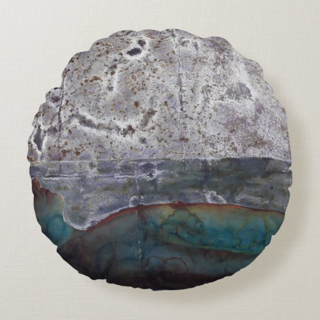 Boundary Beach 2 Round Pillow (Front)