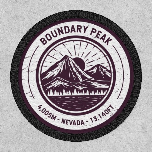 Boundary Peak Nevada Hiking Skiing  Patch