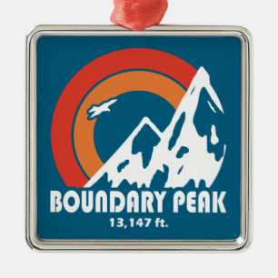 Boundary Peak Nevada Sun Eagle Metal Ornament