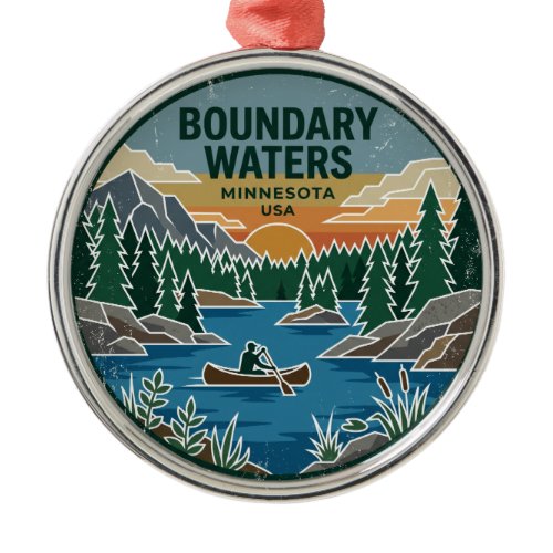 Boundary Waters Canoe Area Wilderness Minnesota Metal Ornament