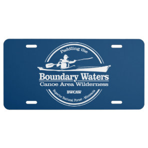Boundary Waters CAW (SK) License Plate