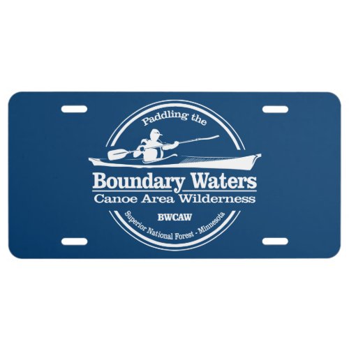 Boundary Waters CAW SK License Plate