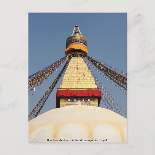 Boundhanath Stupa _ A World Heritage site in Nepal Postcard
