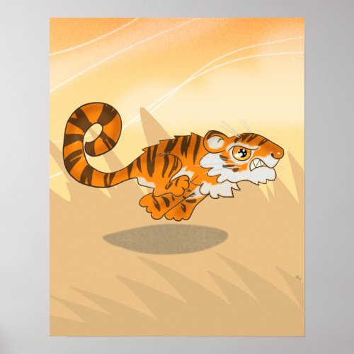 Bounding Tiger Poster
