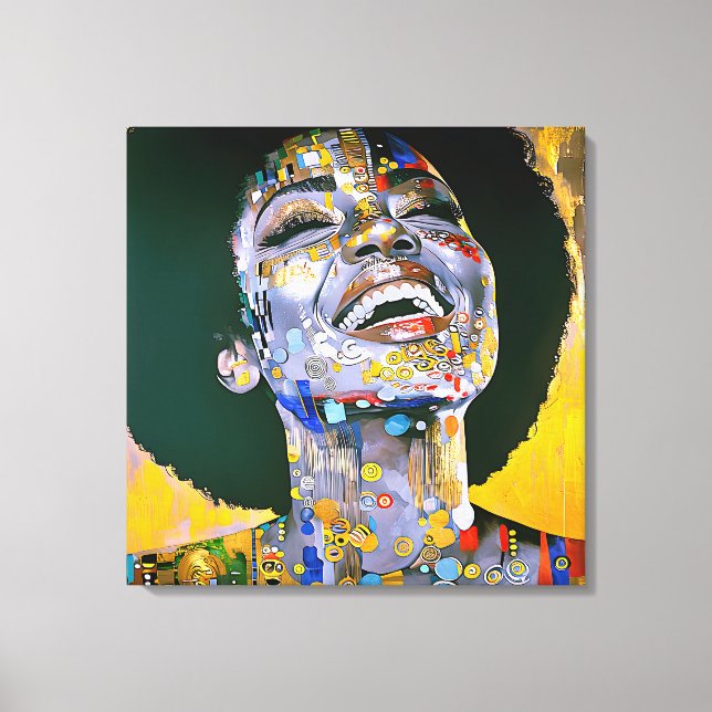 "Boundless Beauty in Gold"    Canvas Print (Front)