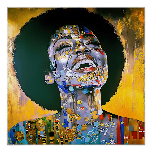 "Boundless Beauty in Gold"    Poster (Front)