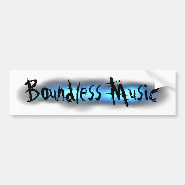 Boundless Music Banner Bumper Sticker (Front)