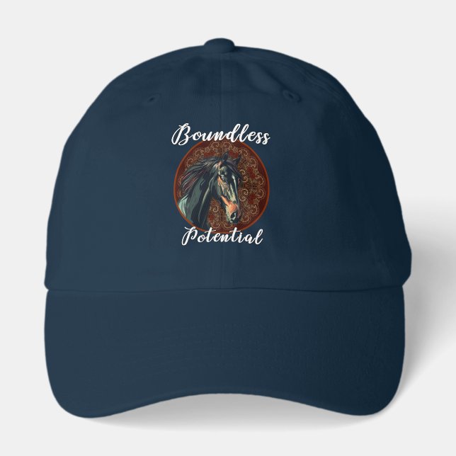 Boundless Potential Horse Hat – Majestic Stallion  (Front)