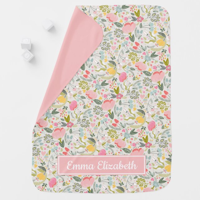 Bountiful Blooms | Personalized Baby Blanket (In Situ)