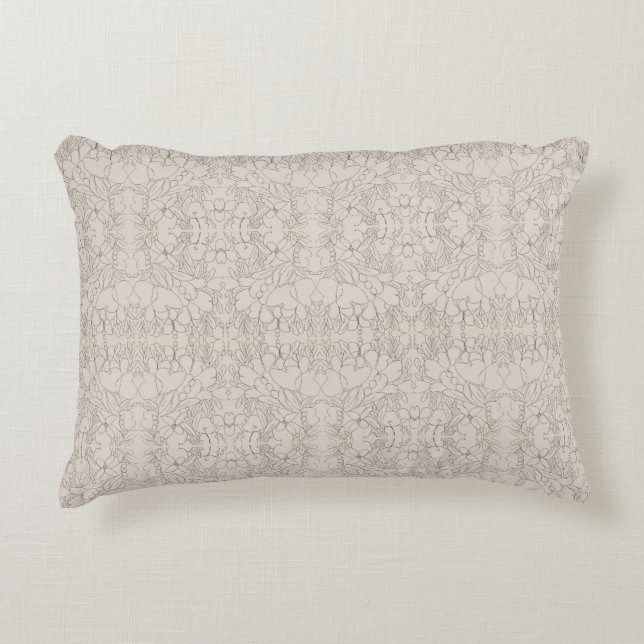 Bountiful Blossoms (simple) Accent Pillow (Front)