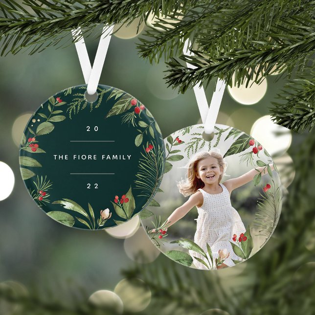 Bountiful Botanical | Personalized Photo Ornament (Creator Uploaded)