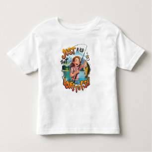 Bountiful Catch: Young Girl With Fish and Fishing Toddler T-shirt