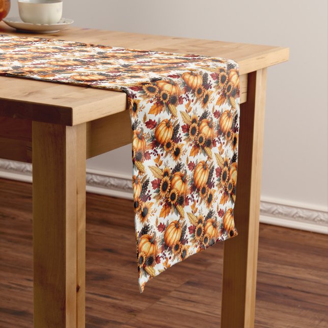 Bountiful Cornucopia Long Table Runner (In Situ)