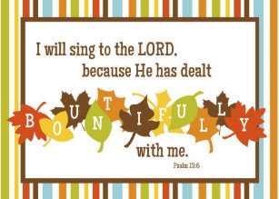 Bountiful Folded Scripture Thanksgiving Card Blank Holiday Card Bountiful Folded Scripture Thanksgiving Card Blank Holiday Card