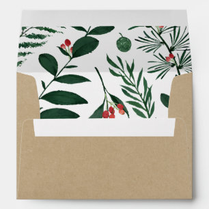 Bountiful Forest Kraft Return Address Envelope
