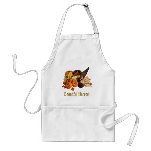 Bountiful Harvest Cornucopia Adult Apron