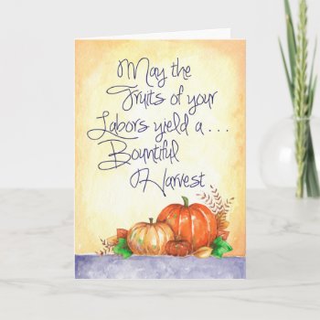 Bountiful Harvest - Greeting Card by Zazzlemm_Cards at Zazzle