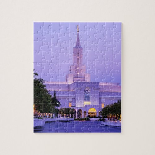 Bountiful LDS Mormon Temple Sunrise _ Utah Jigsaw Puzzle