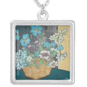 Bountiful Spring I Silver Plated Necklace