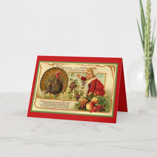 Bountiful Thanksgiving Holiday Card (Front)