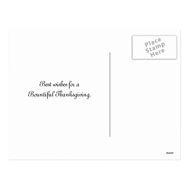 Bountiful Thanksgiving Postcard