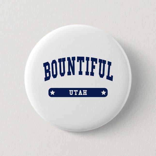 Bountiful Utah College Style t shirts Button (Front)