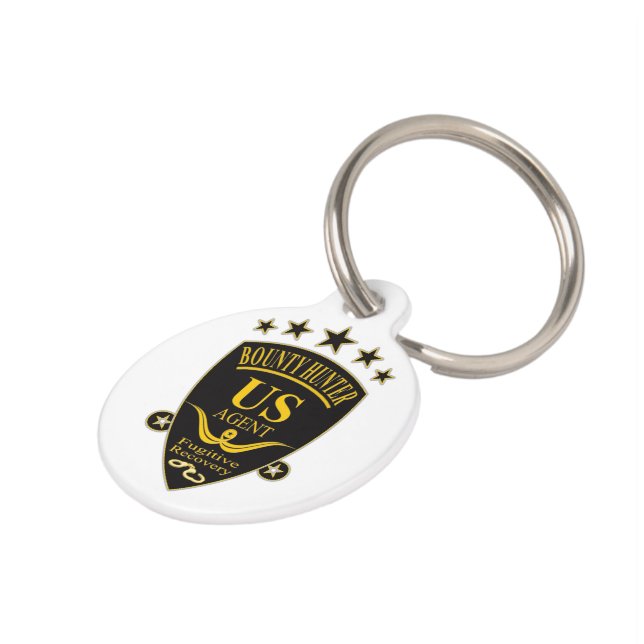 Bounty Hunter Agent Pet Tag (Side)