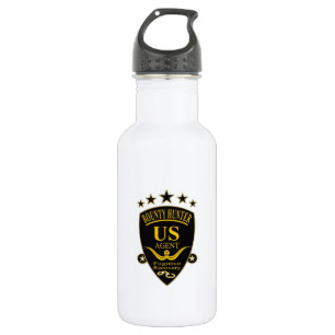 Bounty Hunter Agent Stainless Steel Water Bottle