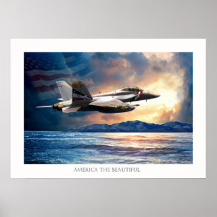 Bounty hunter F 18 fighter jet Poster