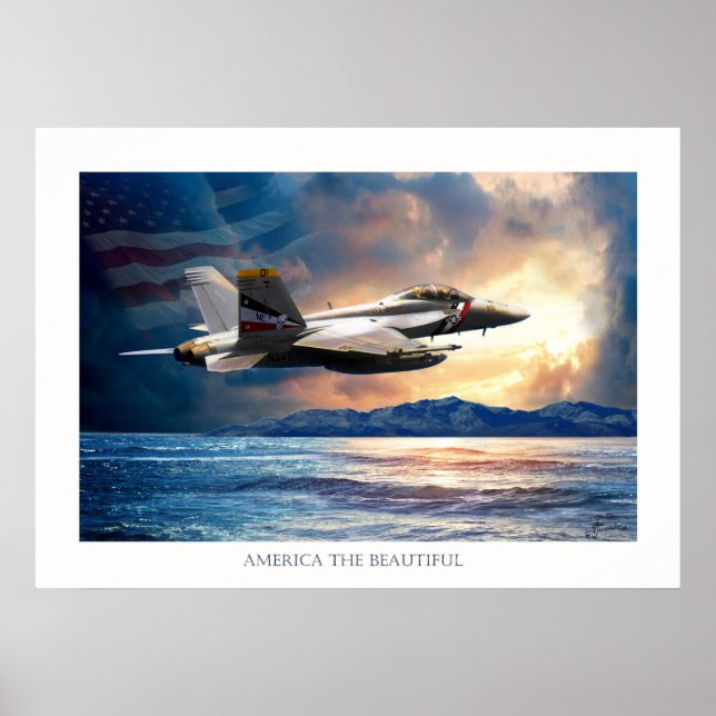 Bounty hunter F 18 fighter jet Poster (Front)