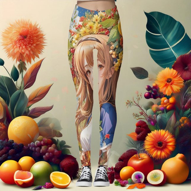 Bounty of the Seasons: A Celebration in Collage Leggings (Creator Uploaded)