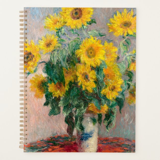 Bouqet of Sunflowers by Claude Monet Planner (Front)
