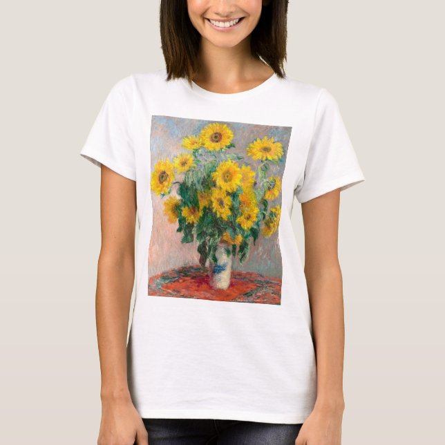 Bouqet of Sunflowers by Claude Monet T-Shirt (Front)
