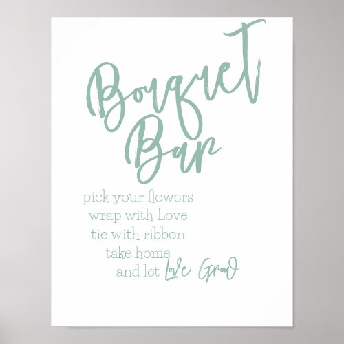 Bouquet Bar  Poster