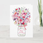 Bouquet Birthday Card