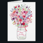 Bouquet Birthday Card<br><div class="desc">Birthday Drinks Card</div>