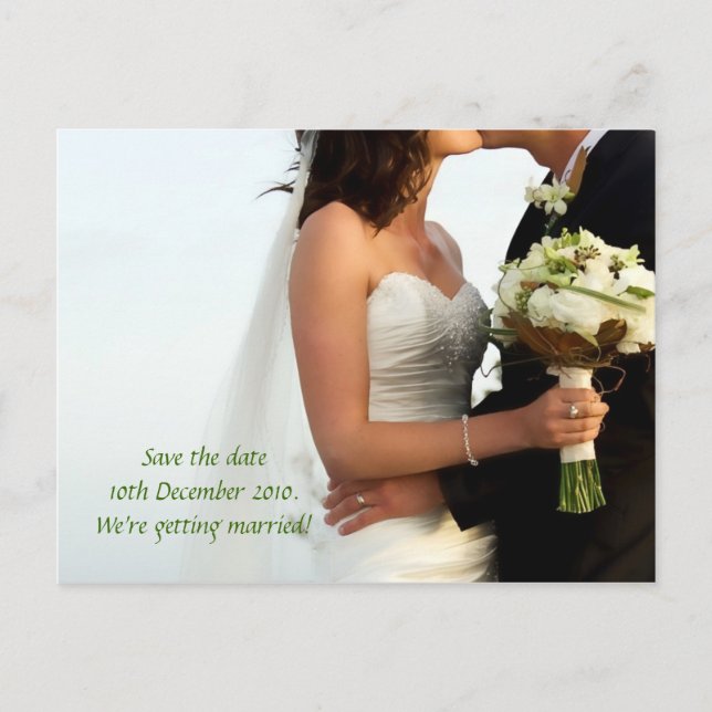 Bouquet Blush Announcement Postcard (Front)