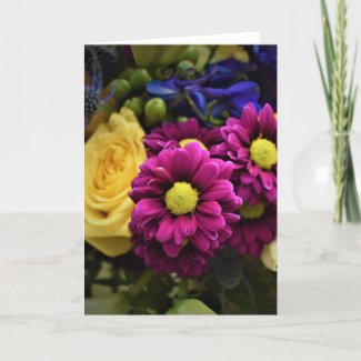 Bouquet, card