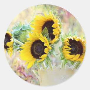 Bouquet classic round sticker
