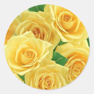 Bouquet classic round sticker