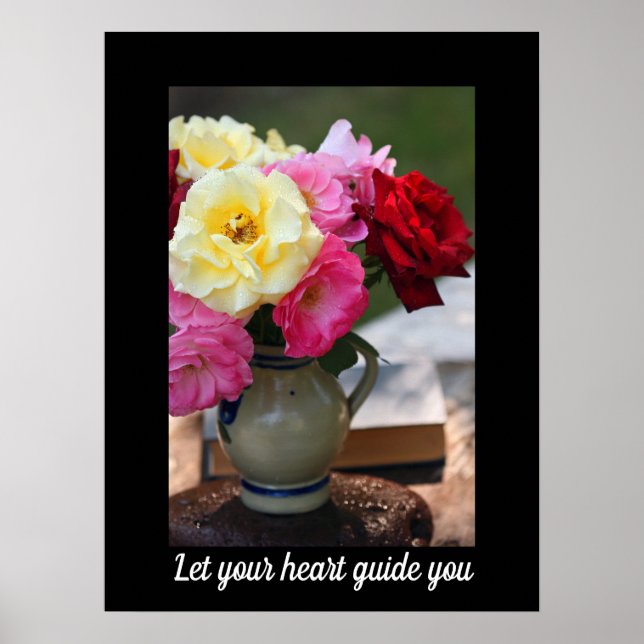 Bouquet Colorful Roses Poster (Front)