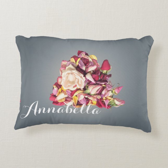 Bouquet Decorative Pillow (Back)